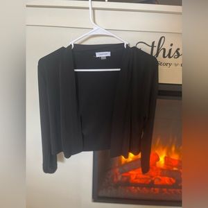 Calvin Klein Cropped Open-front Cardigan